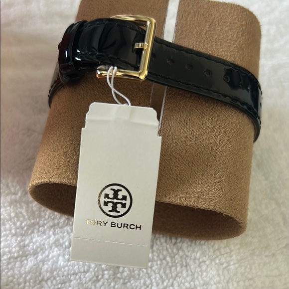 NIB Tory Burch Black and Gold Women's Watch - Picture 5 of 9